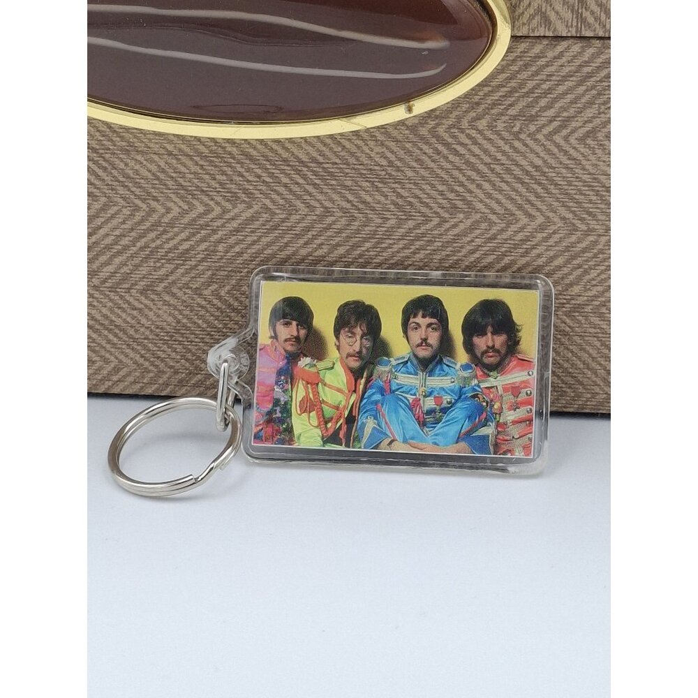 Vintage Beatles Sgt. Peppers Lonely Hearts Club Band Keychain 1996 Reedproductio